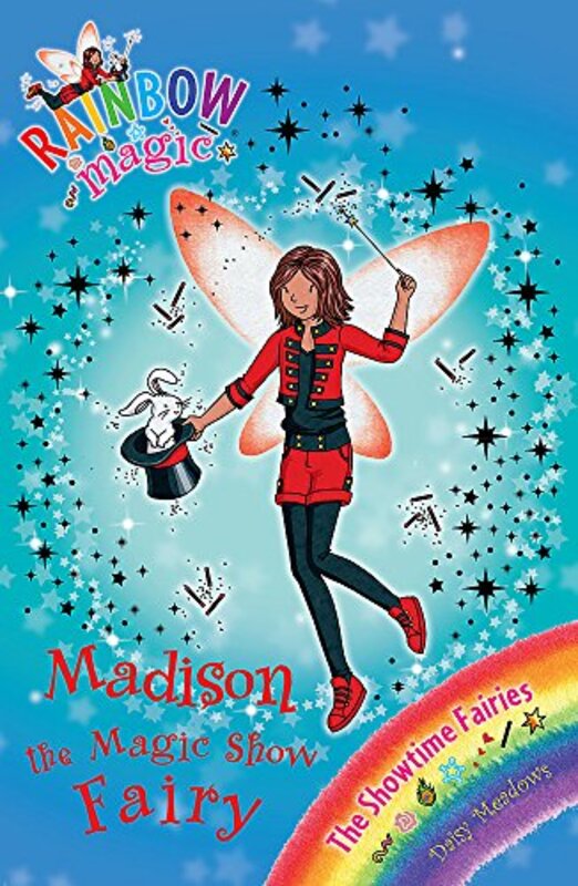 Book cover for "Madison the Magic Show Fairy" by Daisy Meadows