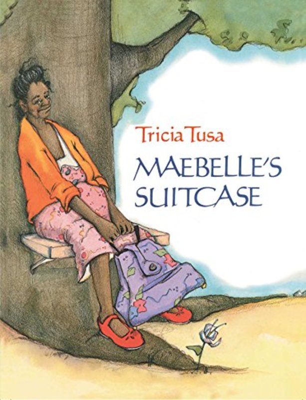 Book cover for "Maebelle's Suitcase" by Tricia Tusa