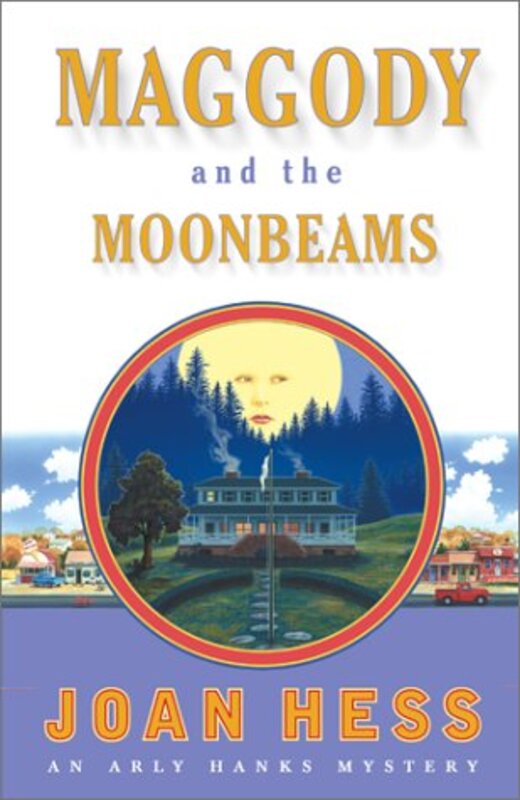 Book cover for "Maggody and the Moonbeams" by Joan Hess