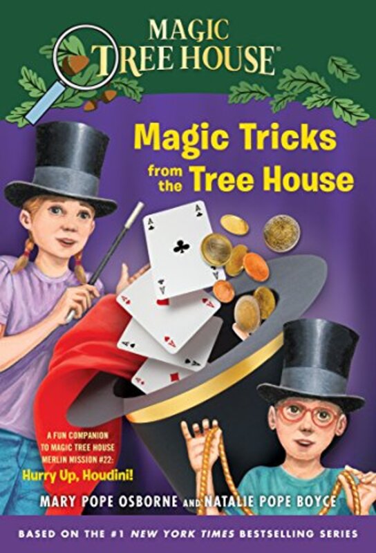Book cover for "Magic Tricks from the Tree House" by Mary Pope Osborne