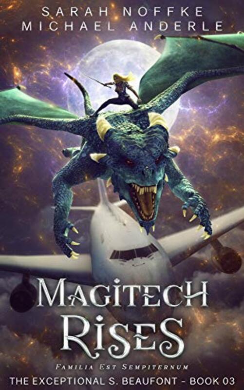 Book cover for "Magitech Rises" by Sarah Noffke