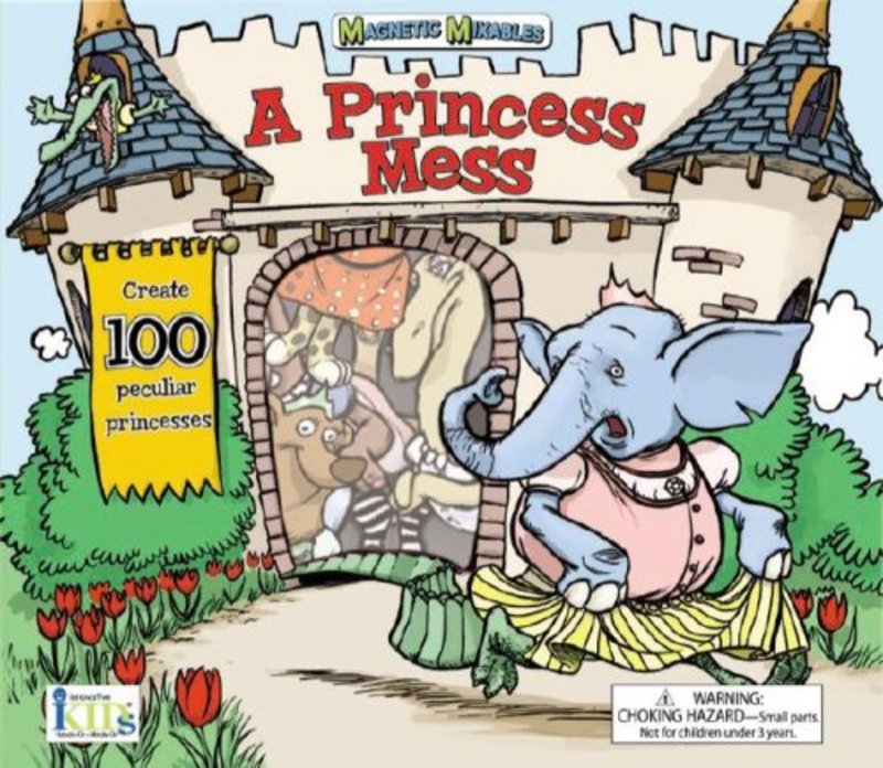 Book cover for "Magnetic Mixables: A Princess Mess" by Wendi Silvano