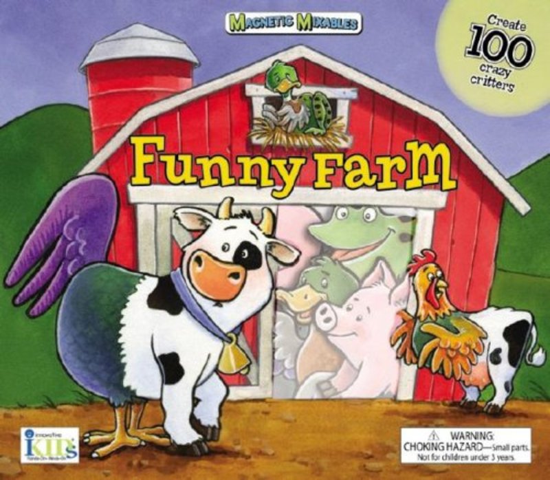 Book cover for "Magnetic Mixables: Funny Farm" by Wendi Silvano