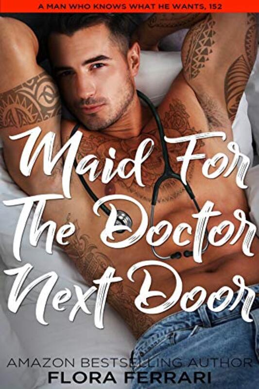Book cover for "Maid for the Doctor Next Door" by Flora Ferrari