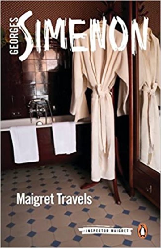 Book cover for "Maigret Travels" by Georges Simenon