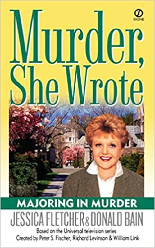 Book cover for "Majoring In Murder" by Jessica Fletcher