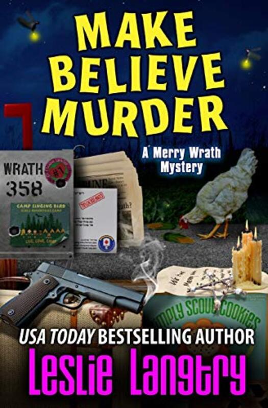 Book cover for "Make Believe Murder" by Leslie Langtry