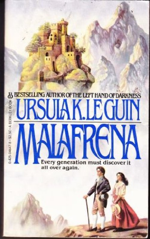 Book cover for "Malafrena" by Ursula K Le Guin