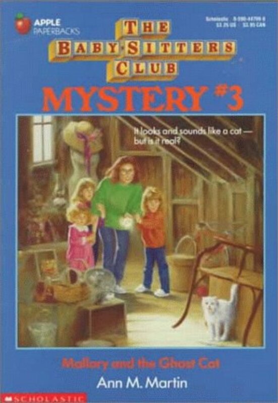 Book cover for "Mallory and the Ghost Cat" by Ann M Martin