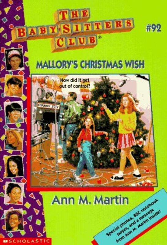 Book cover for "Mallory's Christmas Wish" by Ann M Martin
