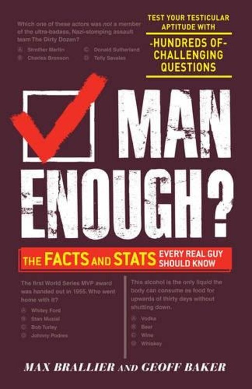Book cover for "Man Enough?" by Max Brallier