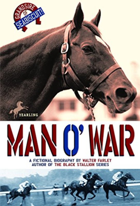 Book cover for "Man O'War" by Walter Farley