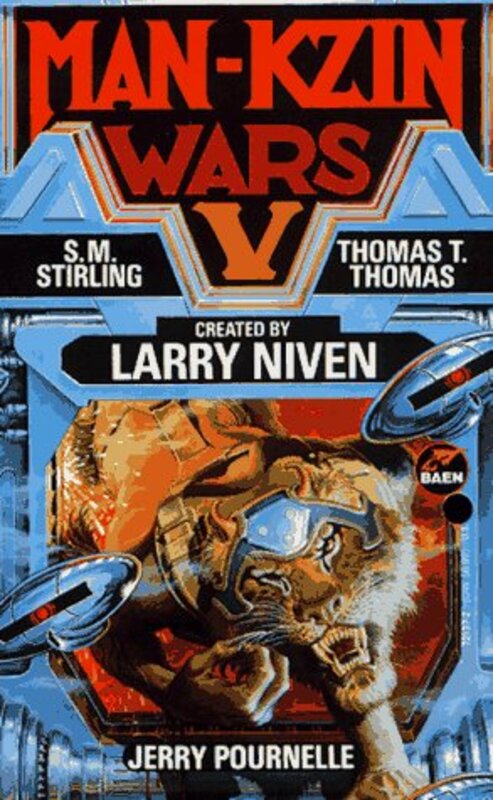 Book cover for "Man-Kzin Wars V" by Larry Niven