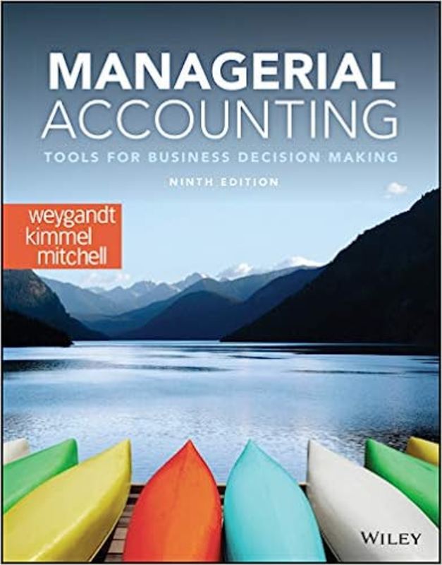 Book cover for "Managerial Accounting" by Jerry J. Weygandt