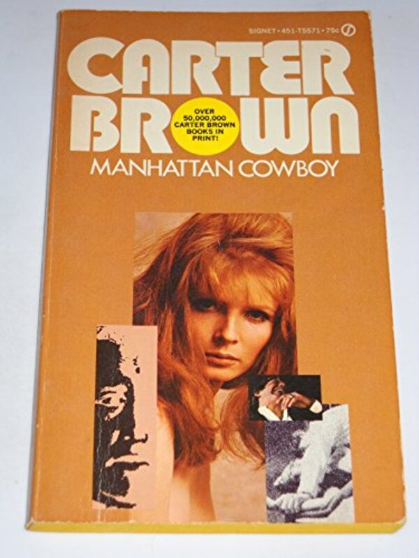 Book cover for "Manhattan Cowboy" by Carter Brown