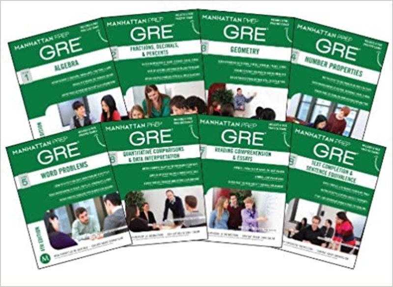Book cover for "Manhattan Prep GRE Set of 8 Strategy Guides" by Manhattan Prep