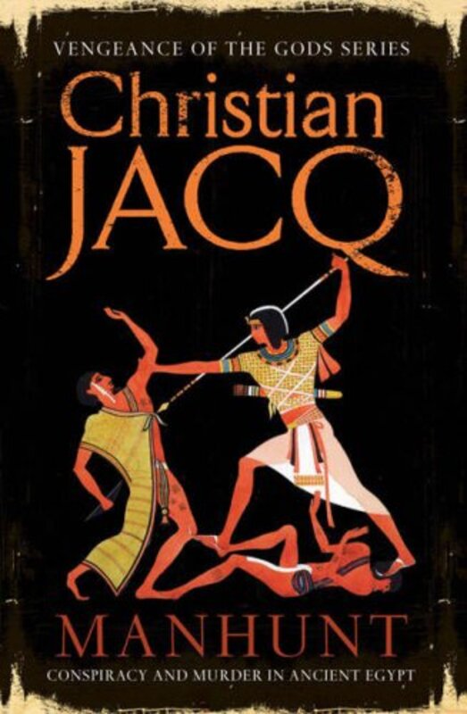 Book cover for "Manhunt" by Christian Jacq