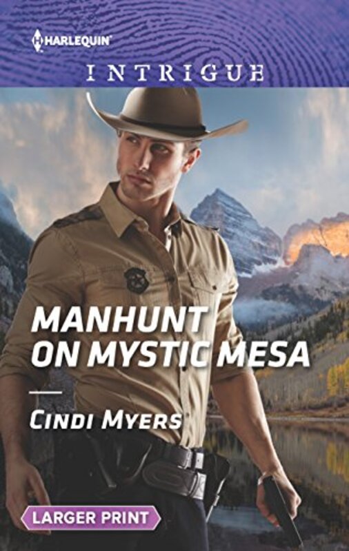 Book cover for "Manhunt on Mystic Mesa" by Cindi Myers