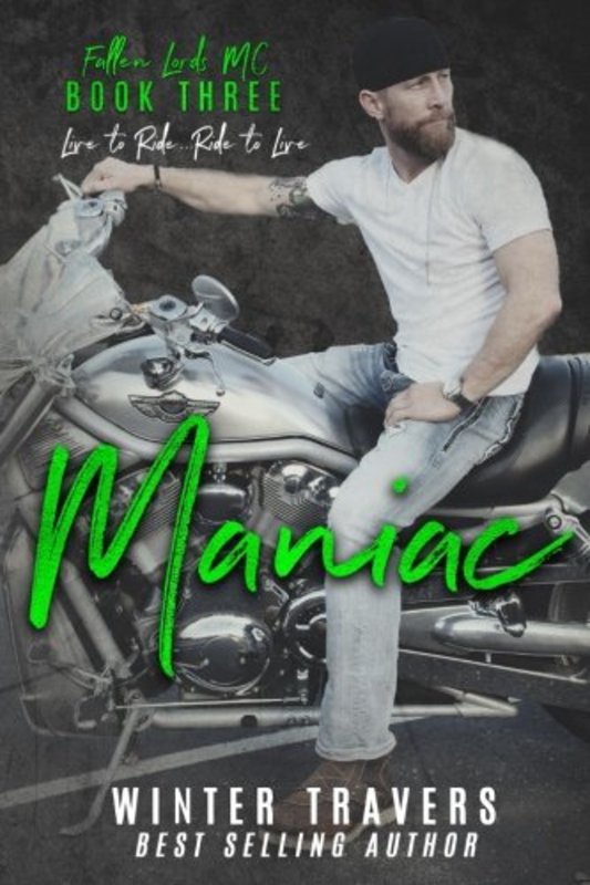 Book cover for "Maniac" by Winter Travers
