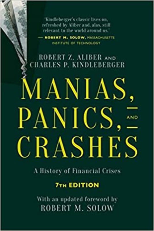 Book cover for "Manias, Panics, and Crashes" by Robert Z. Aliber