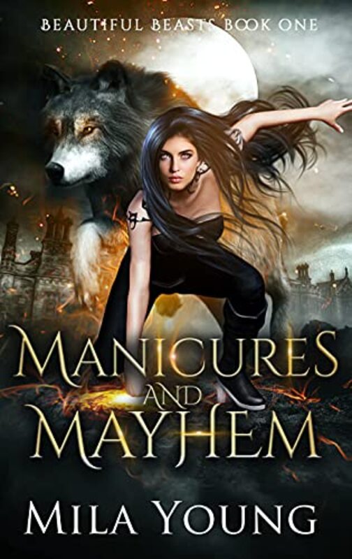 Book cover for "Manicures and Mayhem" by Mila Young
