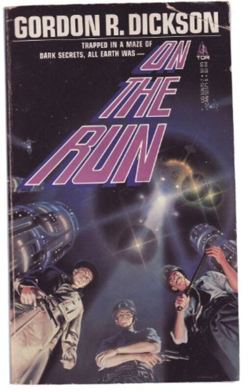 Book cover for "Mankind on the Run aka On the Run" by Gordon R Dickson