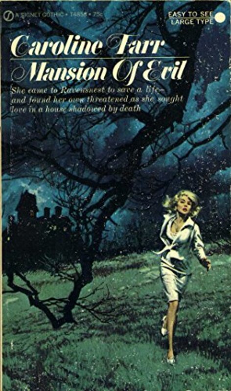 Book cover for "Mansion Of Evil" by Carter Brown