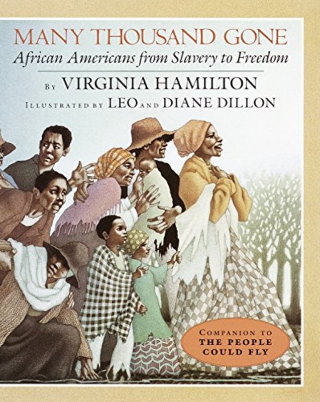 Book cover for "Many Thousand Gone" by Virginia Hamilton