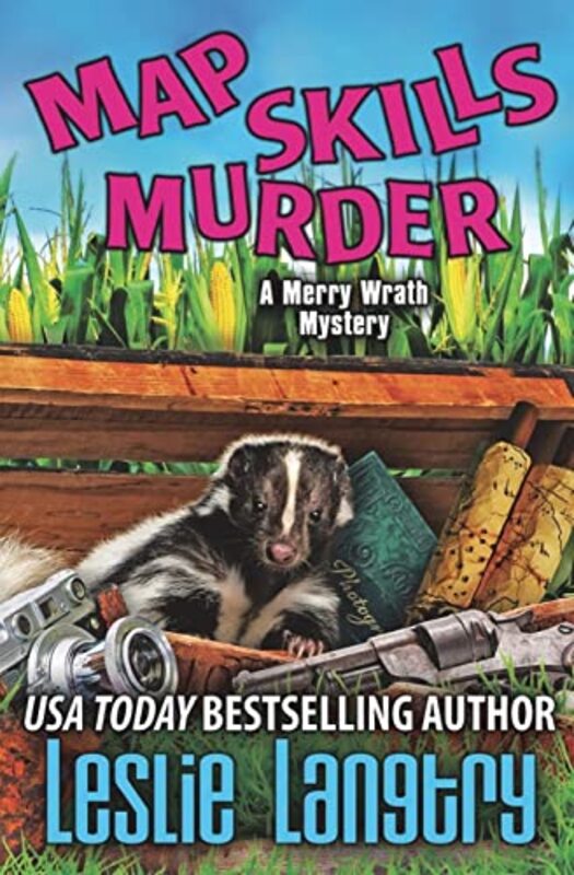 Book cover for "Map Skills Murder" by Leslie Langtry