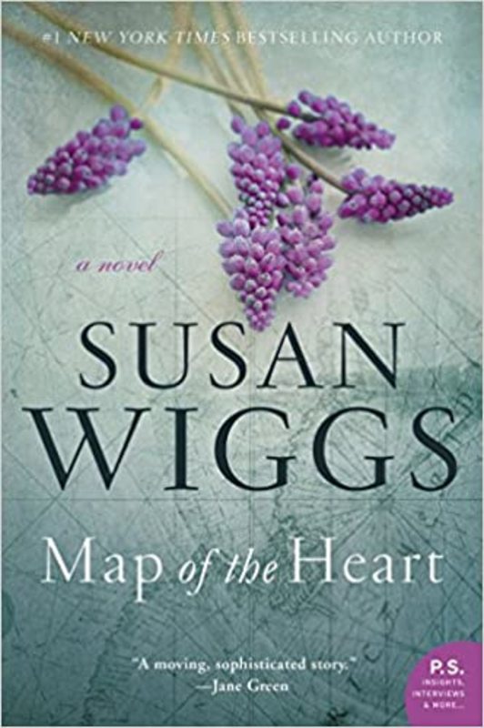 Book cover for "Map of the Heart" by Susan Wiggs