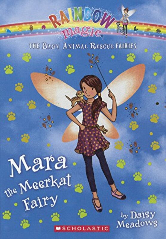 Book cover for "Mara the Meerkat Fairy" by Daisy Meadows