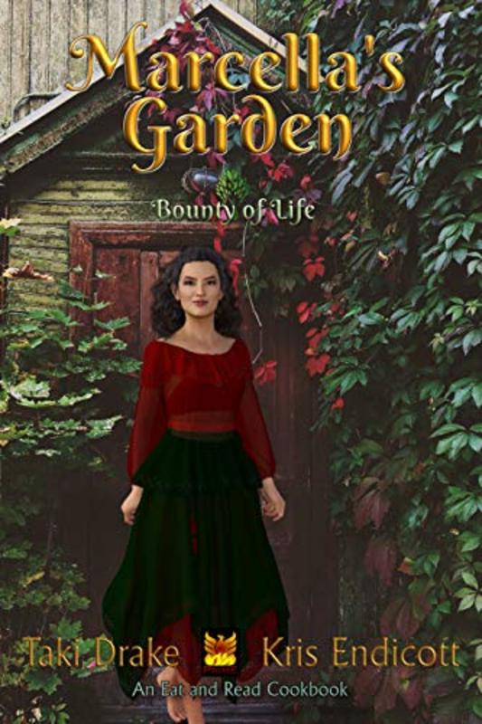 Book cover for "Marcellas Garden Cookbook" by Taki Drake