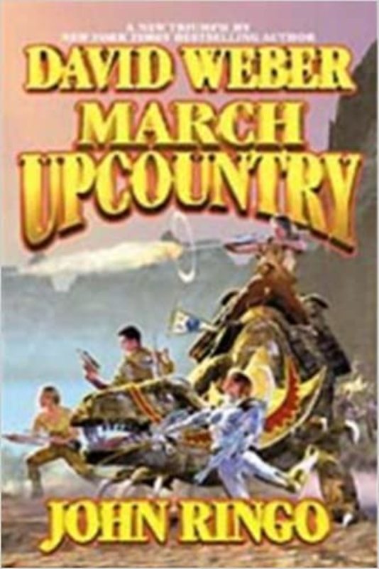 Book cover for "March Upcountry" by David Weber