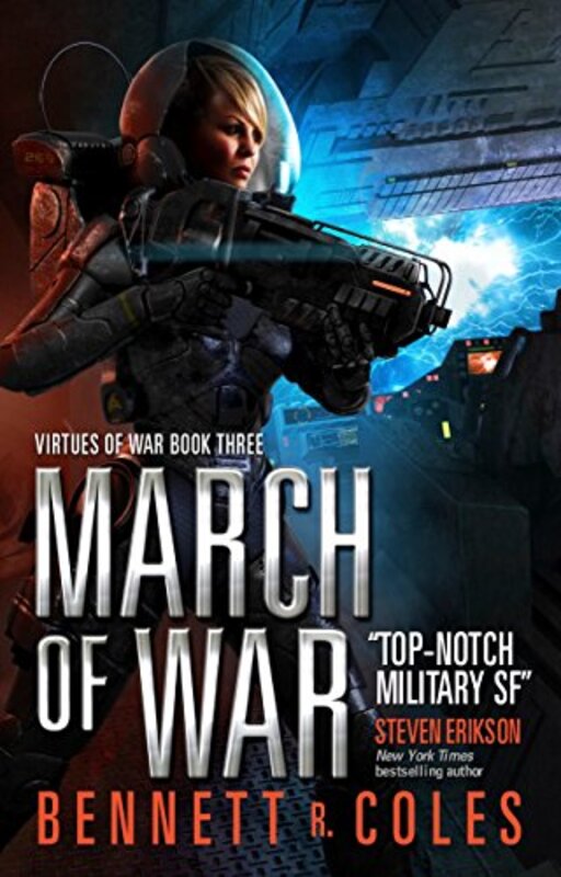 Book cover for "March of War" by Bennett R Coles