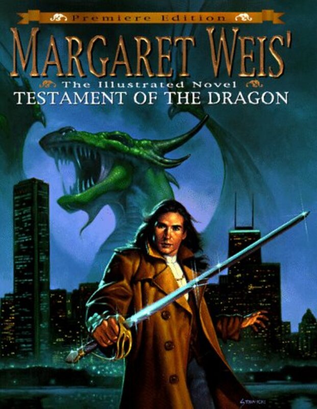 Book cover for "Margaret Weis' Testament of the Dragon" by Margaret Weis