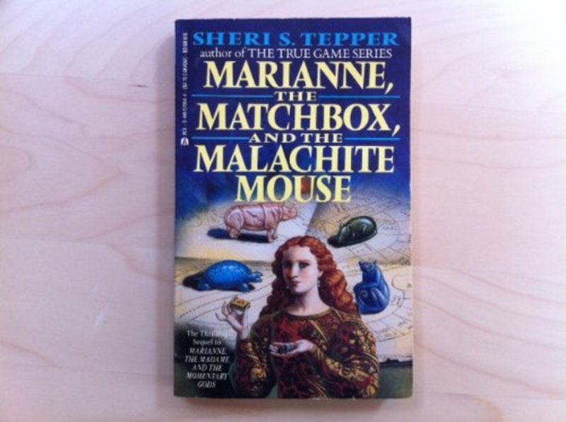 Book cover for "Marianne, the Matchbox and the Malachite Mouse" by Sheri S Tepper