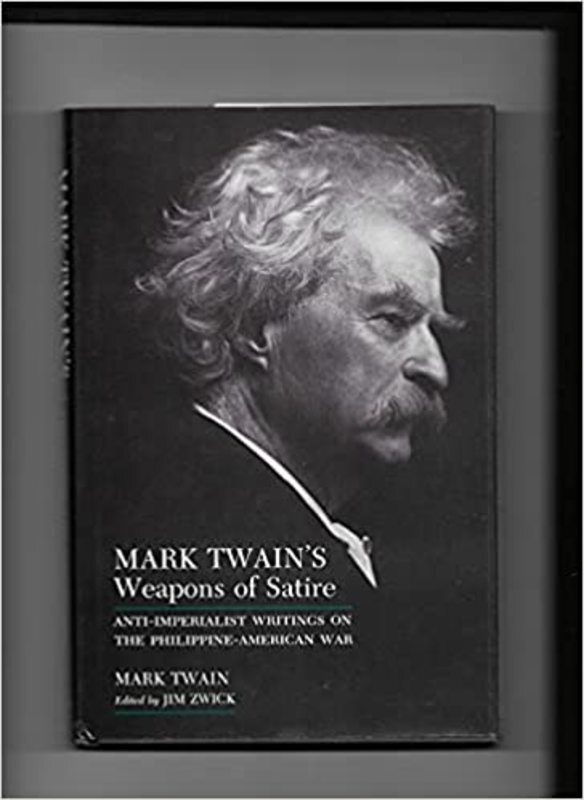 Book cover for "Mark Twain's Weapons of Satire"