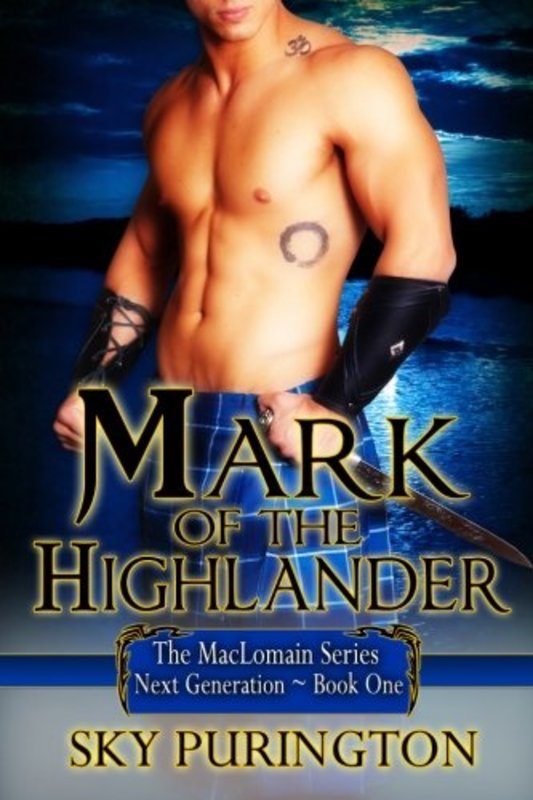 Book cover for "Mark of the Highlander" by Sky Purington