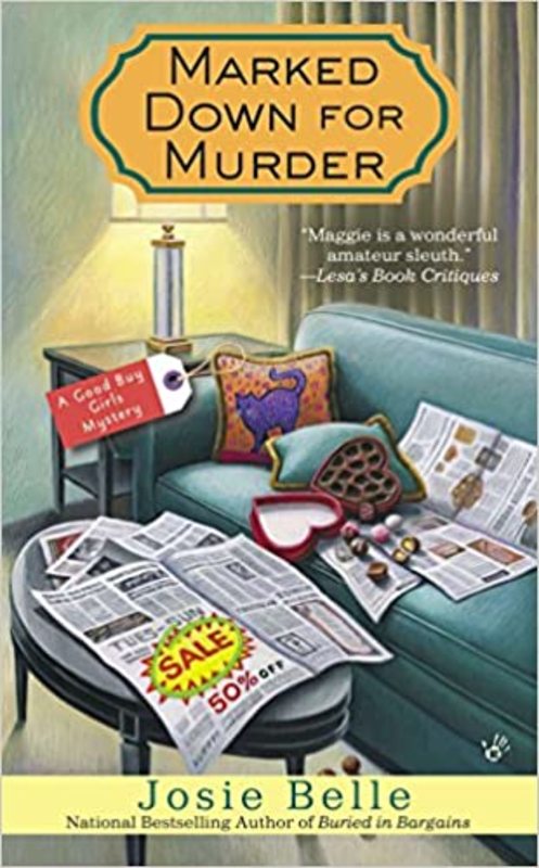 Book cover for "Marked Down for Murder" by Josie Belle