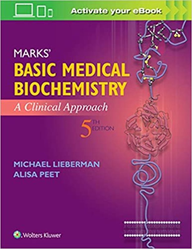 Book cover for "Marks' Basic Medical Biochemistry" by Michael Lieberman