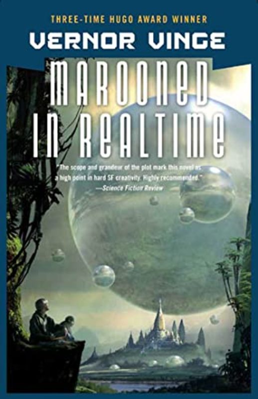 Book cover for "Marooned in Realtime" by Vernor Vinge