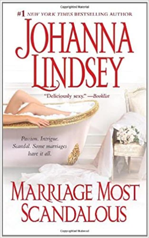 Book cover for "Marriage Most Scandalous" by Johanna Lindsey