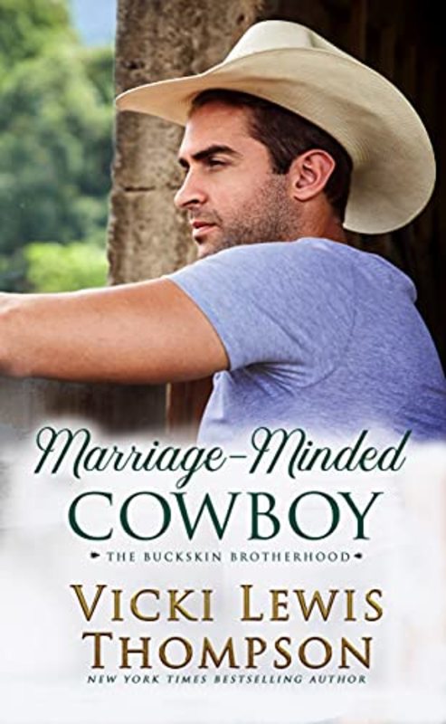 Book cover for "Marriage-Minded Cowboy" by Vicki Lewis Thompson