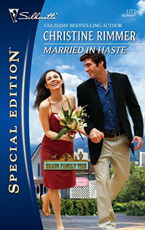 Book cover for "Married In Haste" by Christine Rimmer