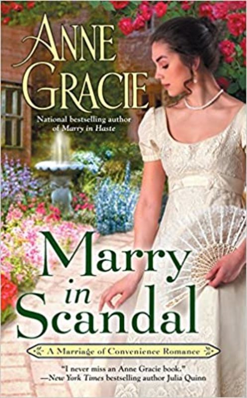 Book cover for "Marry in Scandal" by Anne Gracie