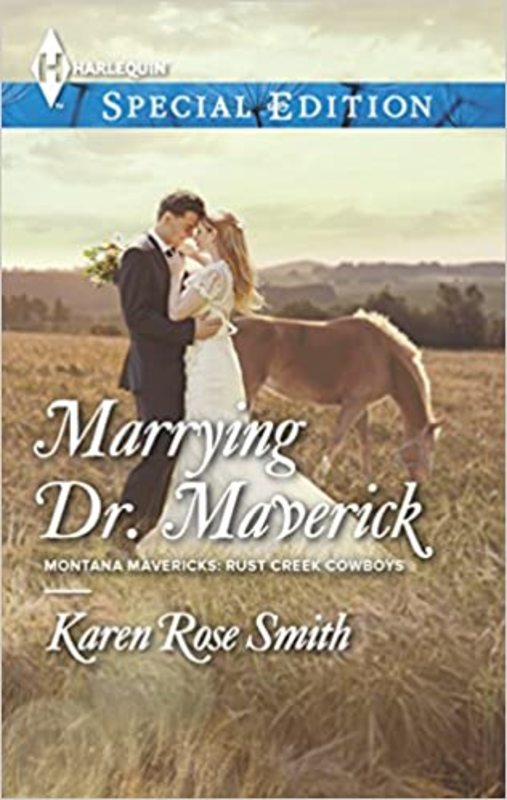 Book cover for "Marrying Dr. Maverick" by Karen Rose Smith