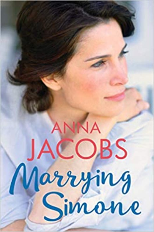 Book cover for "Marrying Simone" by Anna Jacobs