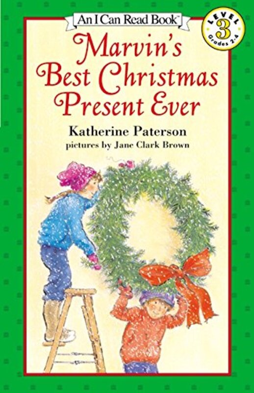 Book cover for "Marvin's Best Christmas Present Ever" by Katherine Paterson