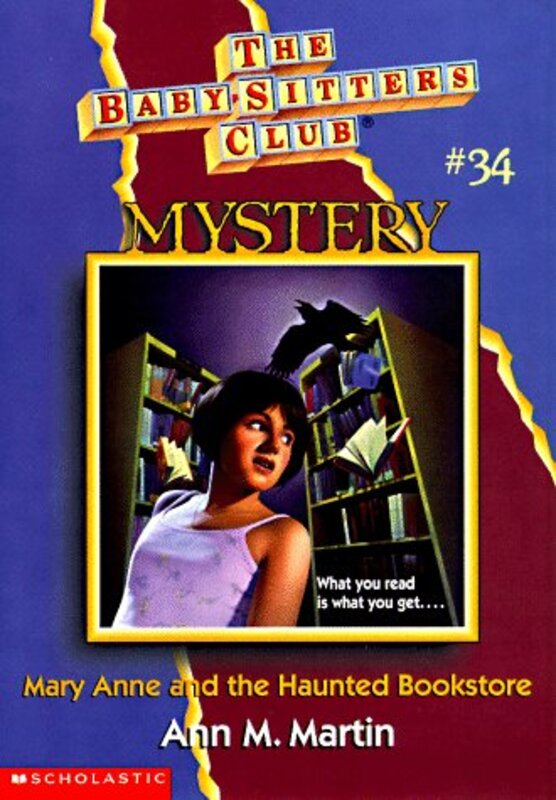 Book cover for "Mary Anne and the Haunted Bookstore" by Ann M Martin