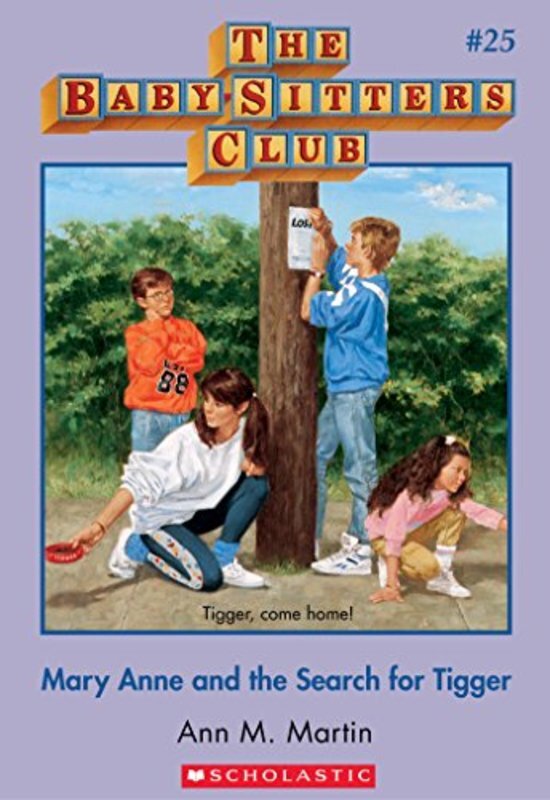 Book cover for "Mary Anne and the Search for Tigger" by Ann M. Martin
